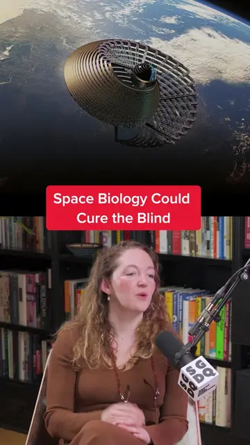 Space might be the answer to curing blindness?!?! "You can do things like manufa