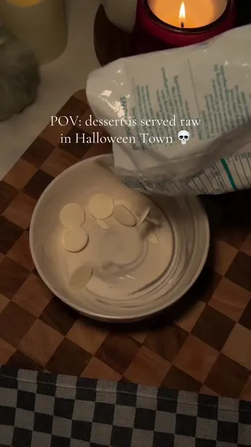 Raw cookie dough—but make it safe to eat 💀🖤 Jack Skellington approved and perf