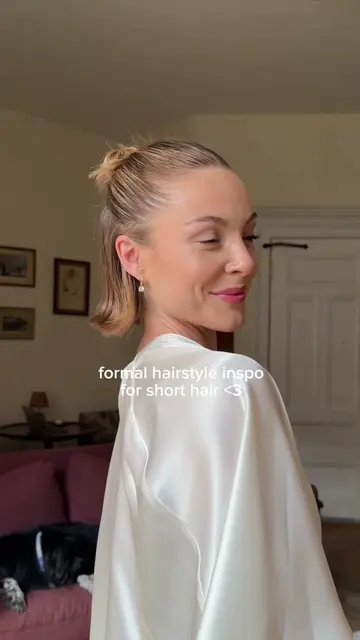 formal hairstyles for a bob 🫡🤍 #shorthair #hairstyles #formal #inspo #ideas
