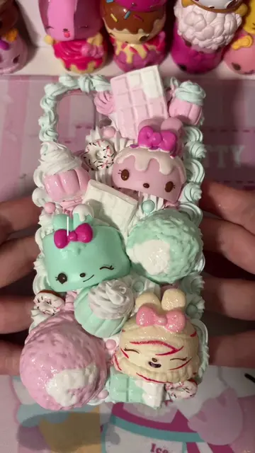 🎀 mint num noms sweets decoden phone case ^_^  🎀 TAGS!  #numnoms #custom #deco