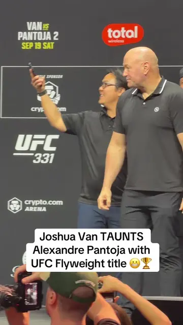UFC Flyweight champion Joshua Van taunted former champion Alexandre Pantoja with