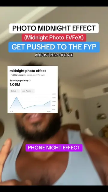 Photo Midnight Effect TUTORIAL. (Midnight Photo EVFeX) #creatorsearchinsights #h