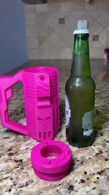 HOT PINK JUST ENTERED THE CHAT! 💖🔥💀 Our 12 oz bottle holder just got a bold n