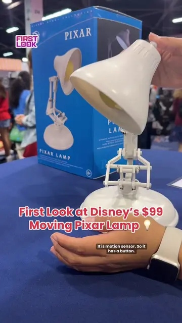 Luxo Jr. comes to life 👀💡 BUT it doesn’t light up 🥲 #pixarlamp #firstlook #lu