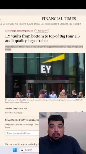Is EY the best Big 4 to work for? #accounting #accountant #accountingstudent #ac