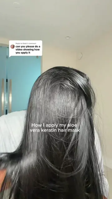 Replying to @Babs  I apply this mask on damp hair from roots to ends and make su