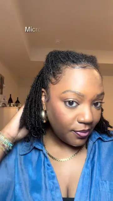 I love trying new loc styles and putting my own little twist to it, literally😌!