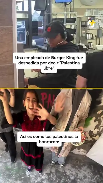 Así es como los palestinos en Gaza están mostrando su solidaridad con una emplea