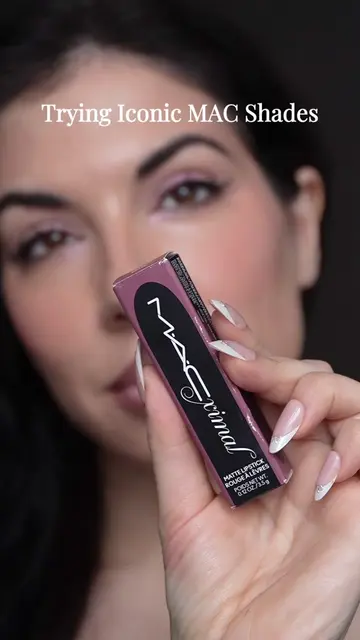 Trying another iconic MAC cosmetics shade — this is Soar #maccosmetics #lipstick