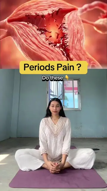 Period pain? Try these 4 gentle movements for 45 seconds to help relax your body