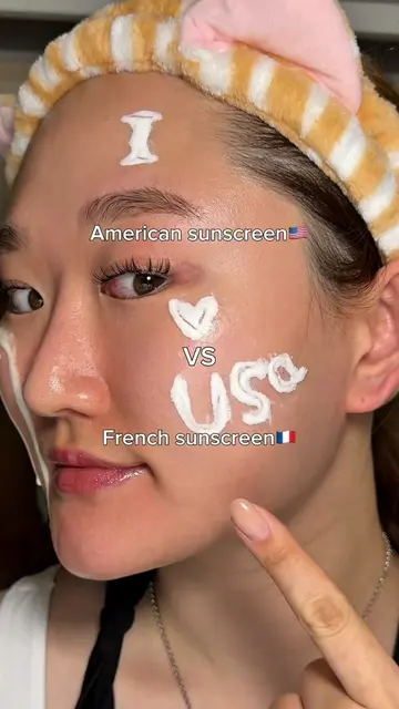 Which do you prefer American🇺🇸 or French🇫🇷 sunscreen?☀️ #viral #fyp #sunscre