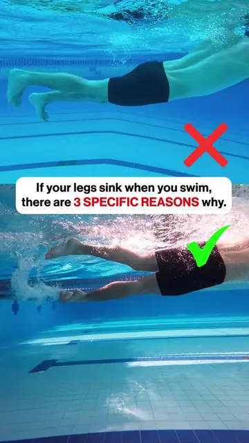 90% of adult swimmers struggle with sinking legs. And in almost every stroke rev