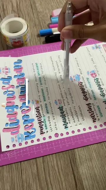 #asmr taking notes!🩷💙#studytok #lettering #chenrui #fyp 