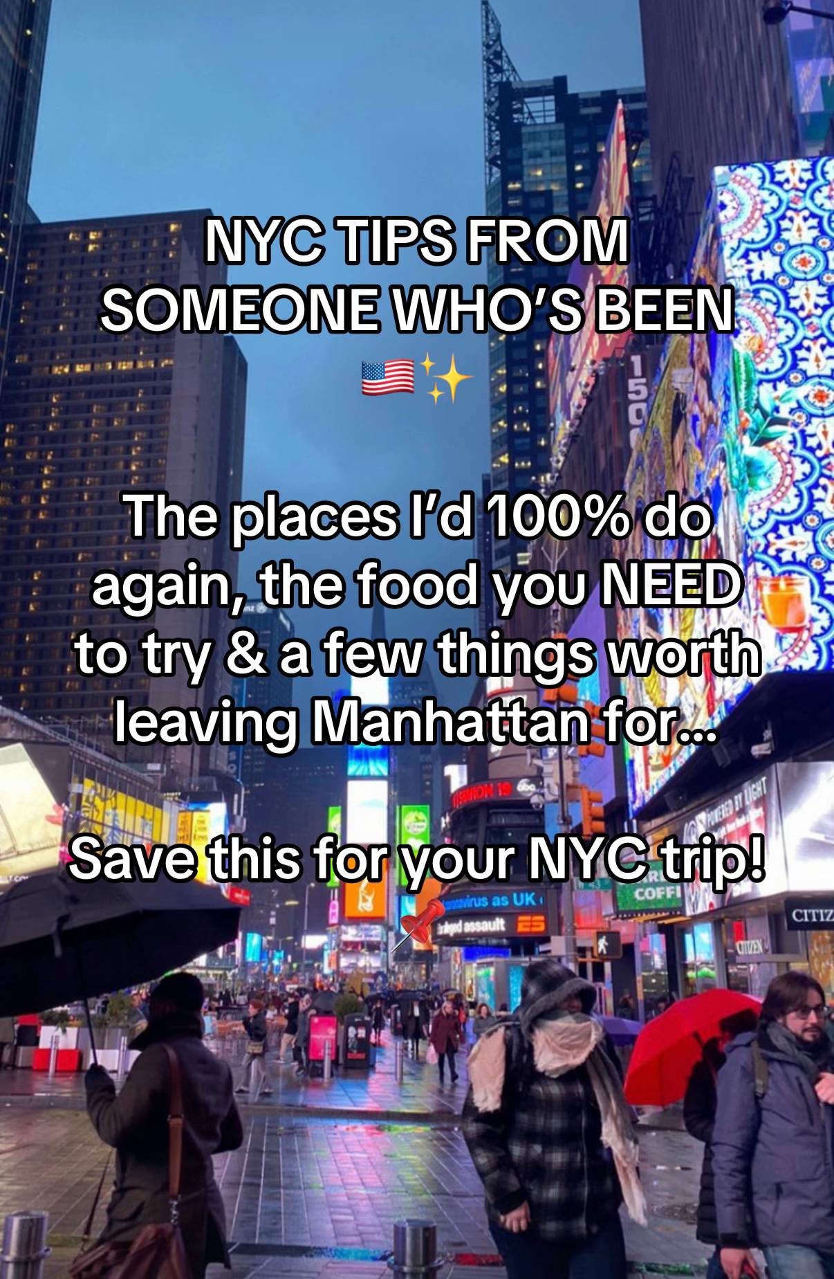 Planning a trip to New York? 🗽🇺🇸 These are some of the places, food spots & e