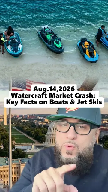 The watercraft crash is here! 🚤📉 Inventory is skyrocketing in auctions, with r