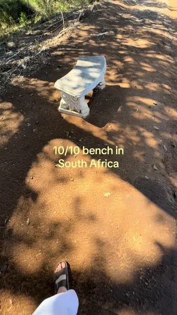 10/10 bench in South Africa 🇿🇦 #travelsouthafrica 