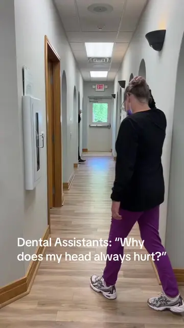 Dental Assistants: “Why does my head always hurt?”🫠🦷 I mean… those light jump 