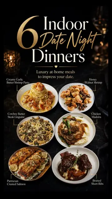 Six easy date night meals that feel special without being complicated. From crea
