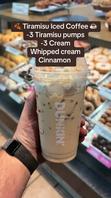 Nothing Screams Fall like a @Dunkin'  🍂 Tiramisu Iced Coffee ☕️  -3 Tiramisu pu