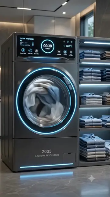 Al washing machine of the future 2035 mein laundry aisi hogi! #FutureTech #Al #S