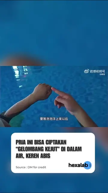 Seorang pria berhasil menguasai teknik unik menciptakan gelombang tekanan atau “
