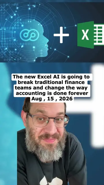 The new Excel AI is going to break traditional finance teams and change the way 