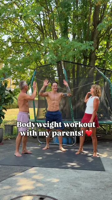 New to bodyweight training? Start with me and my parents @corrado.moves @Claudia