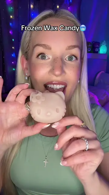 Frozen Hello Kitty wax candy😺🥶 from @oodles candy ! Use code ALYSSAJORDAN for 