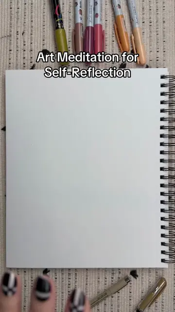 try this relaxing hand-tracing Art Meditation for self-reflection & connection �
