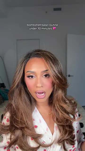my quickest filmed tutorial yet 🤭 @Tatcha dewy skin cream @Maybelline NY age re