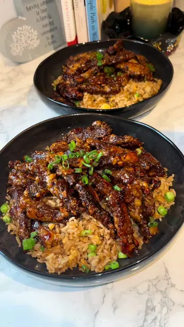 ✨🤍Tonight’s dinner was giving proper takeaway vibes 🤤🔥 Crispy beef, sticky sw