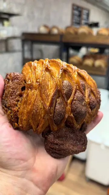 Croissant x toffee cookie #yeg #bakery #cookie #chocolate 