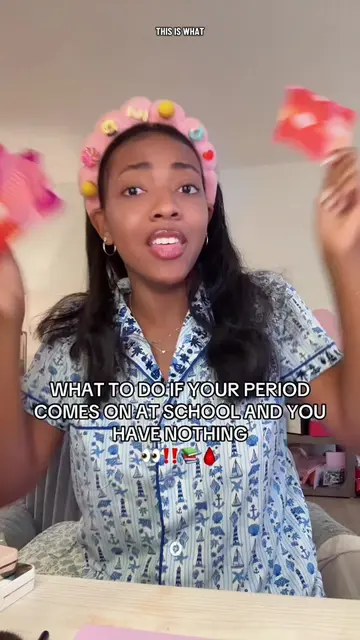 your period starts at school and you brought NOTHING 😭🩸 don’t panic bestie — h