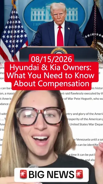 Attention Hyundai and Kia owners! 🚘 Justice is finally served! If you own a 201