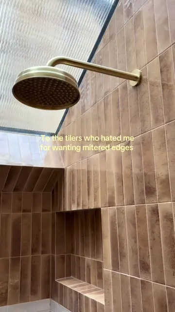 They did not get the concept! I was NOT having the trim the tilers wanted, it wa
