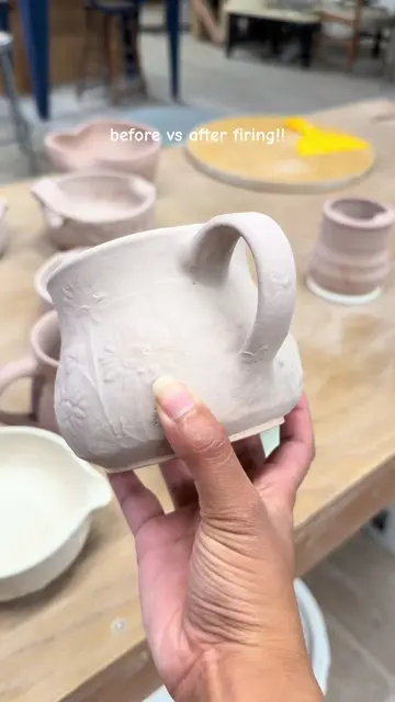 i must admit - i absolutely love seeing the before and after of the glaze firing