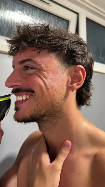Mustache + Goatee combo clean up #shave #haircuts #mustache #goatee #mullet 