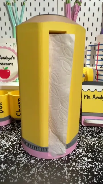 Our new pencil-inspired paper towel holder will be available in our shop later t