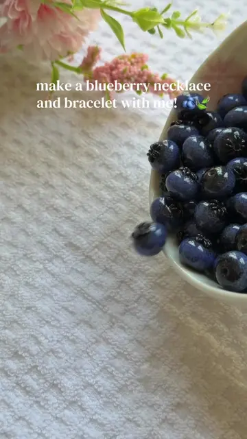 this is for all my blueberry lovers out there :) 🫐🩵 #jewelry #blueberry #fruit