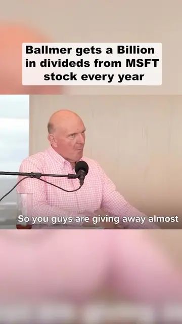 Steve Ballmer earns over $1 billion every year just from Microsoft stock dividen