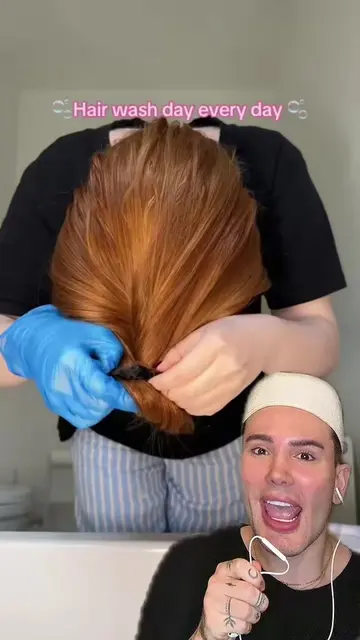 CRAZY HAIRWASH DAY!😱 Credit: @🎀marianna🎀 #hairwash #shampoo #shampooandcondit