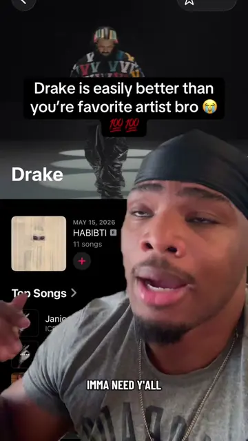 He might just be the greatest artist of all time I’m ngl 😭😭 #fypシ゚viral #drake
