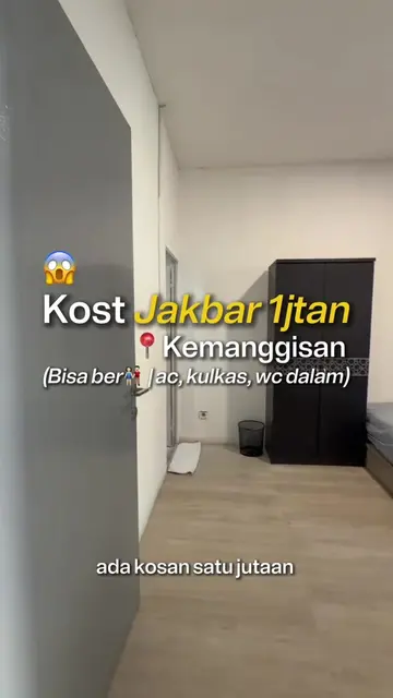 ‼️Kost 1jutaan di Kemanggisan nih! 📍7mnt ke Binus, 6mnt ke Mall CP & 10mnt ke B