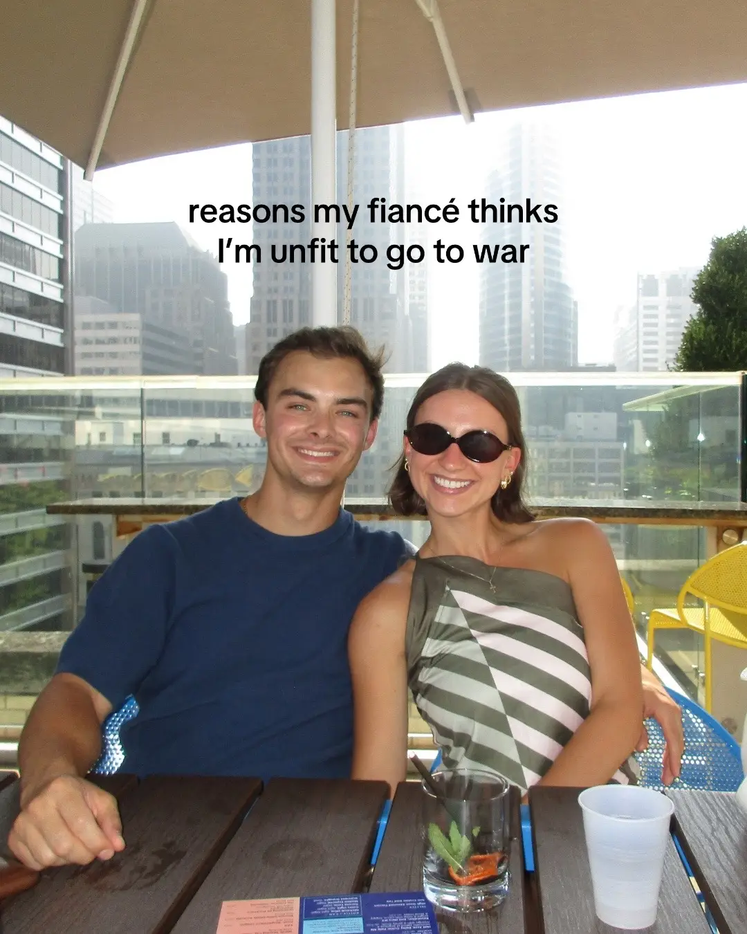 He’s not wrong I guess??? #unfitforwar #fiance #bfquestions #justagirl 