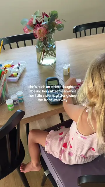 Blew her mind with a label maker ✨🏷️ #firstborndaughter #eldestdaughter #firstb