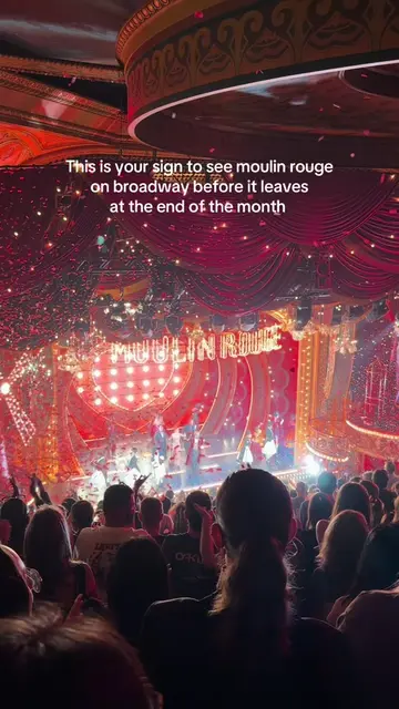 This was my first time seeing moulin rouge on broadway and I’m actually so so so