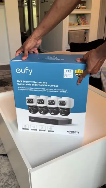 Unboxing the new eufy NVR Security System E50 📦 #asmr #satisfying #homesecurity