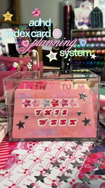 really happy with how my adhd index card system is coming together!  I’ve been u