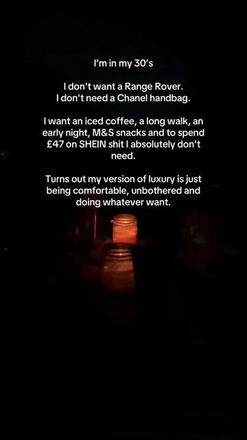 My version of luxury looks a little different these days... I used to think Luxu