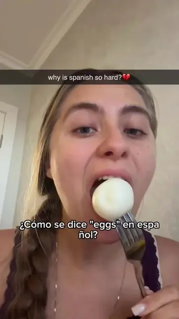 how to say “eggs” in Spanish #learnspanish #spanishteacher #spanishonline #learn